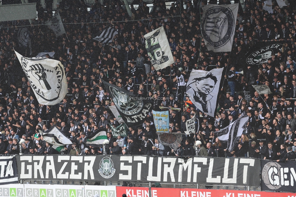 Sturm Graz - Austria Klagenfurt
Oesterreichische Fussball Bundesliga, 29. Runde, SK Sturm Graz - SK Austria Klagenfurt, Stadion Liebenau Graz, 14.05.2023. 

Foto zeigt Fans von Sturm
Schlüsselwörter: sturmflut