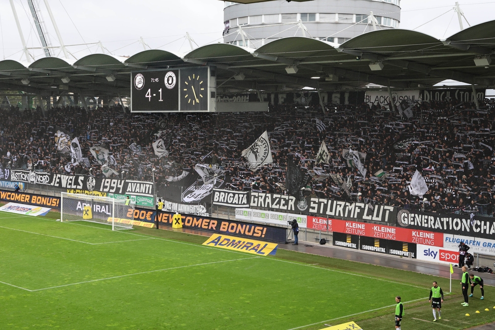 Sturm Graz - Austria Klagenfurt
Oesterreichische Fussball Bundesliga, 29. Runde, SK Sturm Graz - SK Austria Klagenfurt, Stadion Liebenau Graz, 14.05.2023. 

Foto zeigt Fans von Sturm
Schlüsselwörter: schals