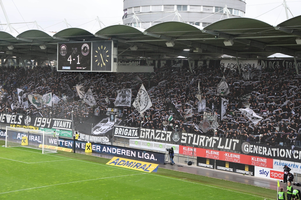 Sturm Graz - Austria Klagenfurt
Oesterreichische Fussball Bundesliga, 29. Runde, SK Sturm Graz - SK Austria Klagenfurt, Stadion Liebenau Graz, 14.05.2023. 

Foto zeigt Fans von Sturm
Schlüsselwörter: schals