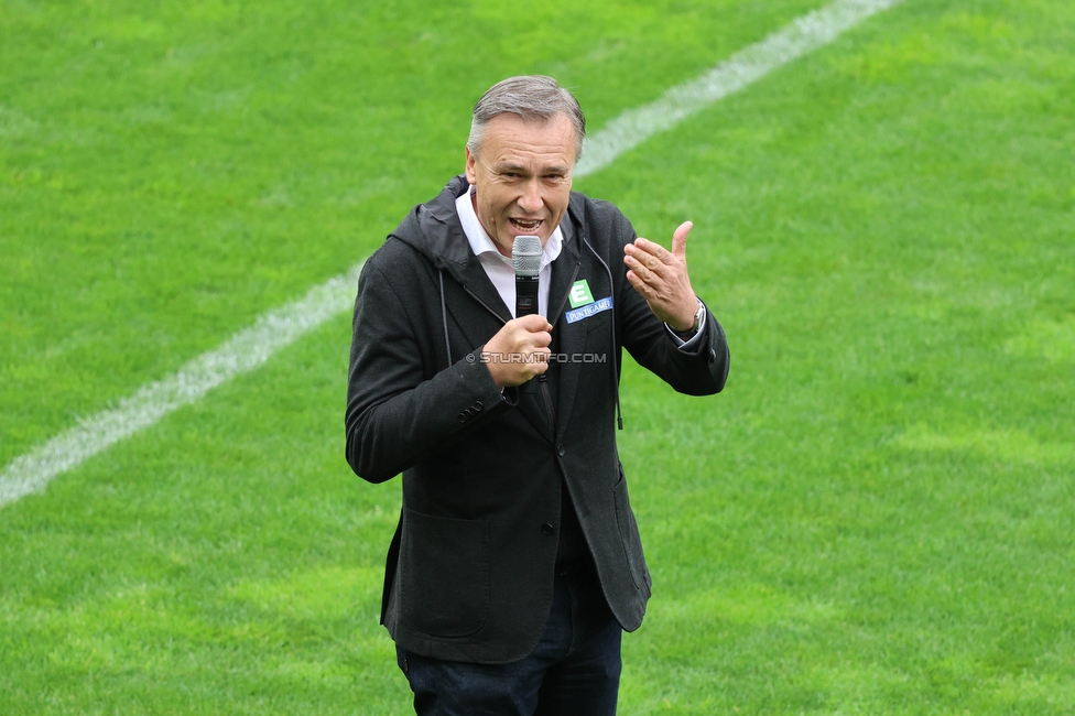 Sturm Graz - Austria Klagenfurt
Oesterreichische Fussball Bundesliga, 29. Runde, SK Sturm Graz - SK Austria Klagenfurt, Stadion Liebenau Graz, 14.05.2023. 

Foto zeigt Christian Jauk (Praesident Sturm)
