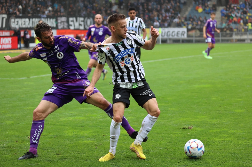 Sturm Graz - Austria Klagenfurt
Oesterreichische Fussball Bundesliga, 29. Runde, SK Sturm Graz - SK Austria Klagenfurt, Stadion Liebenau Graz, 14.05.2023. 

Foto zeigt Tomi Horvat (Sturm)
