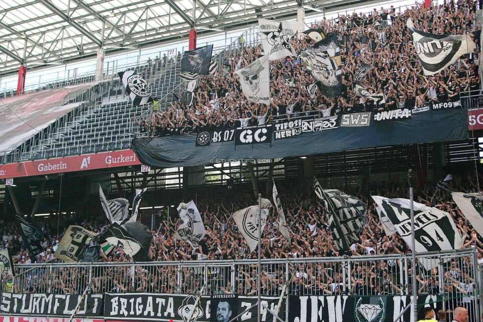 RB Salzburg - Sturm Graz
Oesterreichische Fussball Bundesliga, 30. Runde, FC RB Salzburg - SK Sturm Graz, Stadion Wals-Siezenheim, 21.05.2023. 

Foto zeigt Fans von Sturm
