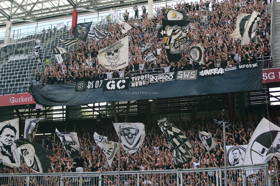 RB Salzburg - Sturm Graz
Oesterreichische Fussball Bundesliga, 30. Runde, FC RB Salzburg - SK Sturm Graz, Stadion Wals-Siezenheim, 21.05.2023. 

Foto zeigt Fans von Sturm
