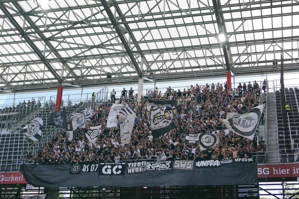 RB Salzburg - Sturm Graz
Oesterreichische Fussball Bundesliga, 30. Runde, FC RB Salzburg - SK Sturm Graz, Stadion Wals-Siezenheim, 21.05.2023. 

Foto zeigt Fans von Sturm
