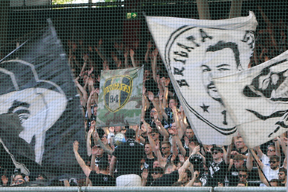 RB Salzburg - Sturm Graz
Oesterreichische Fussball Bundesliga, 30. Runde, FC RB Salzburg - SK Sturm Graz, Stadion Wals-Siezenheim, 21.05.2023. 

Foto zeigt Fans von Sturm
