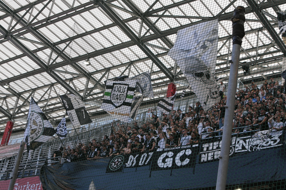 RB Salzburg - Sturm Graz
Oesterreichische Fussball Bundesliga, 30. Runde, FC RB Salzburg - SK Sturm Graz, Stadion Wals-Siezenheim, 21.05.2023. 

Foto zeigt Fans von Sturm
