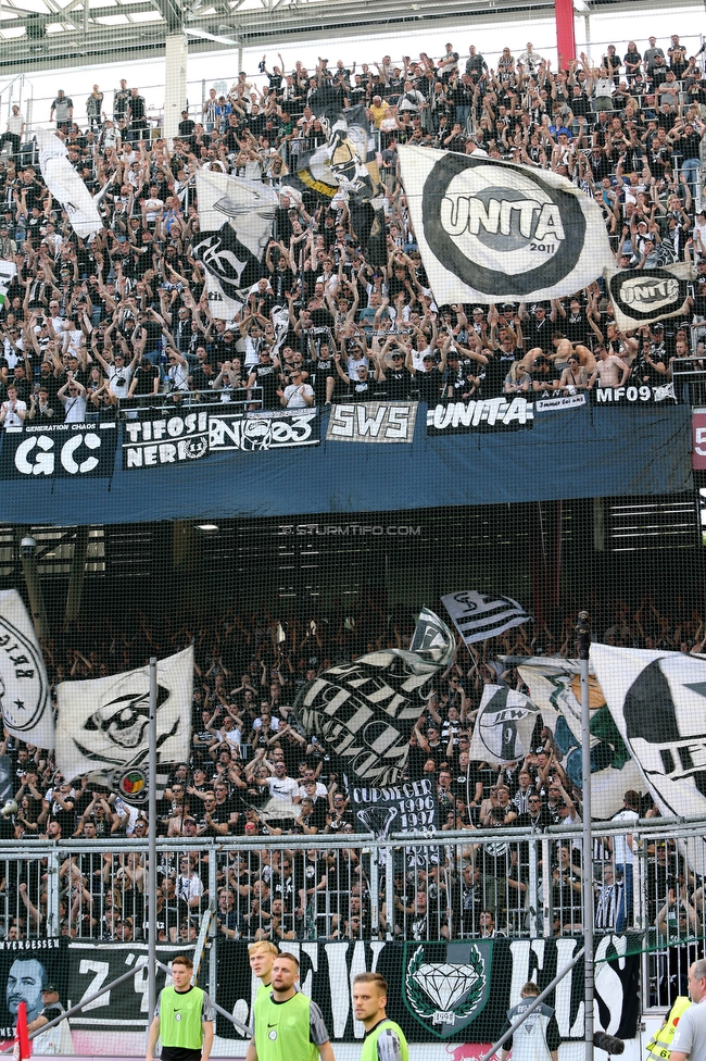 RB Salzburg - Sturm Graz
Oesterreichische Fussball Bundesliga, 30. Runde, FC RB Salzburg - SK Sturm Graz, Stadion Wals-Siezenheim, 21.05.2023. 

Foto zeigt Fans von Sturm
