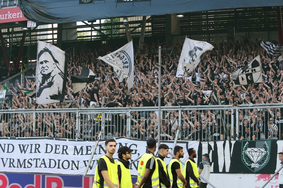 RB Salzburg - Sturm Graz
Oesterreichische Fussball Bundesliga, 30. Runde, FC RB Salzburg - SK Sturm Graz, Stadion Wals-Siezenheim, 21.05.2023. 

Foto zeigt Fans von Sturm
