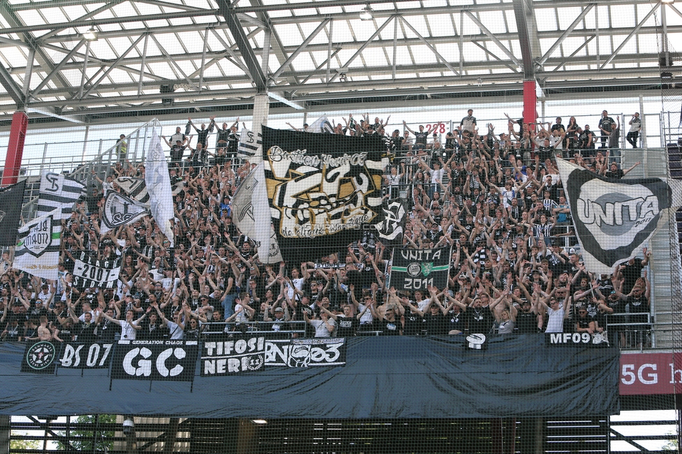 RB Salzburg - Sturm Graz
Oesterreichische Fussball Bundesliga, 30. Runde, FC RB Salzburg - SK Sturm Graz, Stadion Wals-Siezenheim, 21.05.2023. 

Foto zeigt Fans von Sturm
