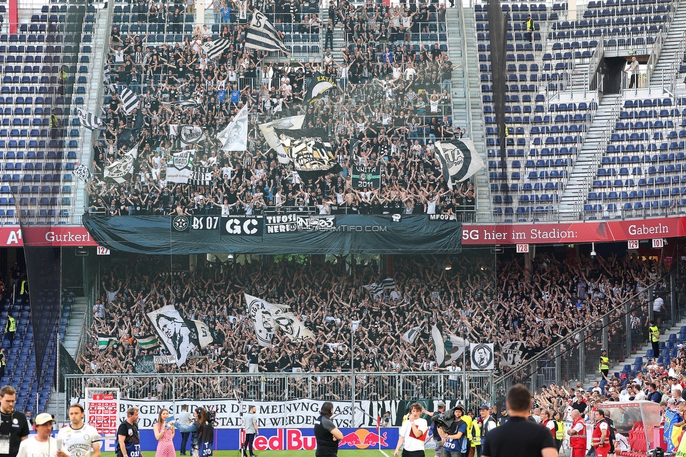 RB Salzburg - Sturm Graz
Oesterreichische Fussball Bundesliga, 30. Runde, FC RB Salzburg - SK Sturm Graz, Stadion Wals-Siezenheim, 21.05.2023. 

Foto zeigt Fans von Sturm
