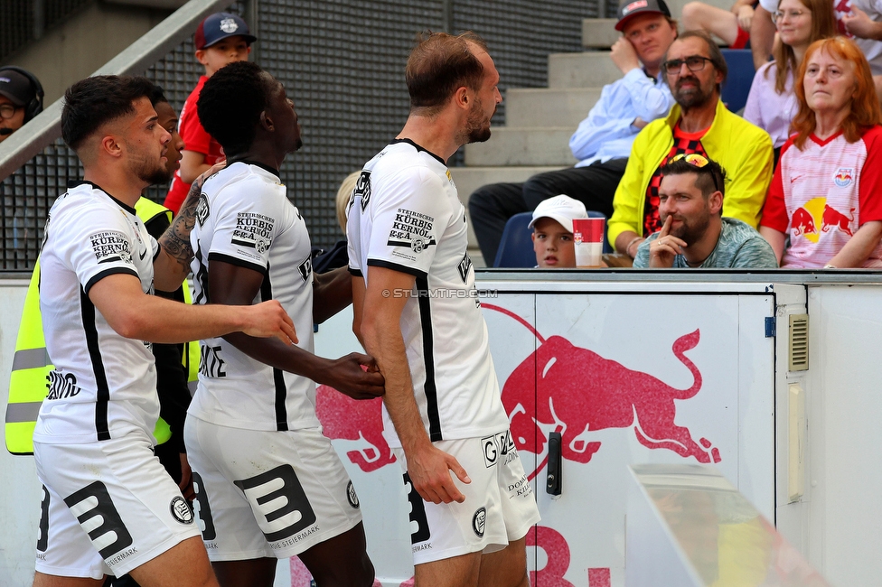 RB Salzburg - Sturm Graz
Oesterreichische Fussball Bundesliga, 30. Runde, FC RB Salzburg - SK Sturm Graz, Stadion Wals-Siezenheim, 21.05.2023. 

Foto zeigt Jon Gorenc-Stankovic (Sturm)
Schlüsselwörter: torjubel