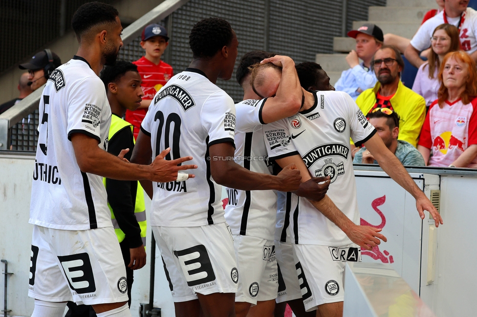 RB Salzburg - Sturm Graz
Oesterreichische Fussball Bundesliga, 30. Runde, FC RB Salzburg - SK Sturm Graz, Stadion Wals-Siezenheim, 21.05.2023. 

Foto zeigt Jon Gorenc-Stankovic (Sturm)
Schlüsselwörter: torjubel