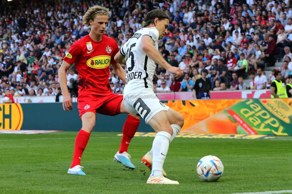 RB Salzburg - Sturm Graz
Oesterreichische Fussball Bundesliga, 30. Runde, FC RB Salzburg - SK Sturm Graz, Stadion Wals-Siezenheim, 21.05.2023. 

Foto zeigt Stefan Hierlaender (Sturm)
