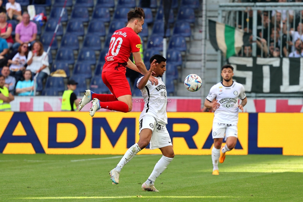 RB Salzburg - Sturm Graz
Oesterreichische Fussball Bundesliga, 30. Runde, FC RB Salzburg - SK Sturm Graz, Stadion Wals-Siezenheim, 21.05.2023. 

Foto zeigt Manprit Sarkaria (Sturm)
