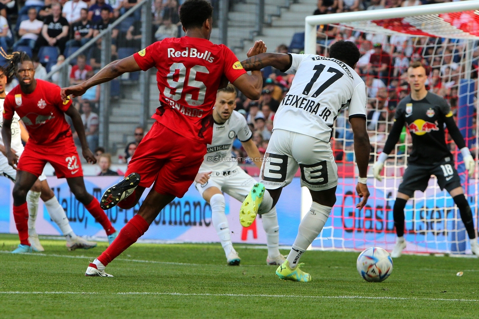 RB Salzburg - Sturm Graz
Oesterreichische Fussball Bundesliga, 30. Runde, FC RB Salzburg - SK Sturm Graz, Stadion Wals-Siezenheim, 21.05.2023. 

Foto zeigt Bryan Silva Teixeira Jr. (Sturm)
