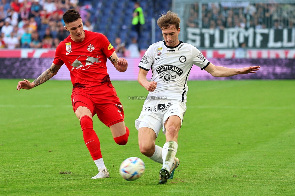 RB Salzburg - Sturm Graz
Oesterreichische Fussball Bundesliga, 30. Runde, FC RB Salzburg - SK Sturm Graz, Stadion Wals-Siezenheim, 21.05.2023. 

Foto zeigt David Affengruber (Sturm)
