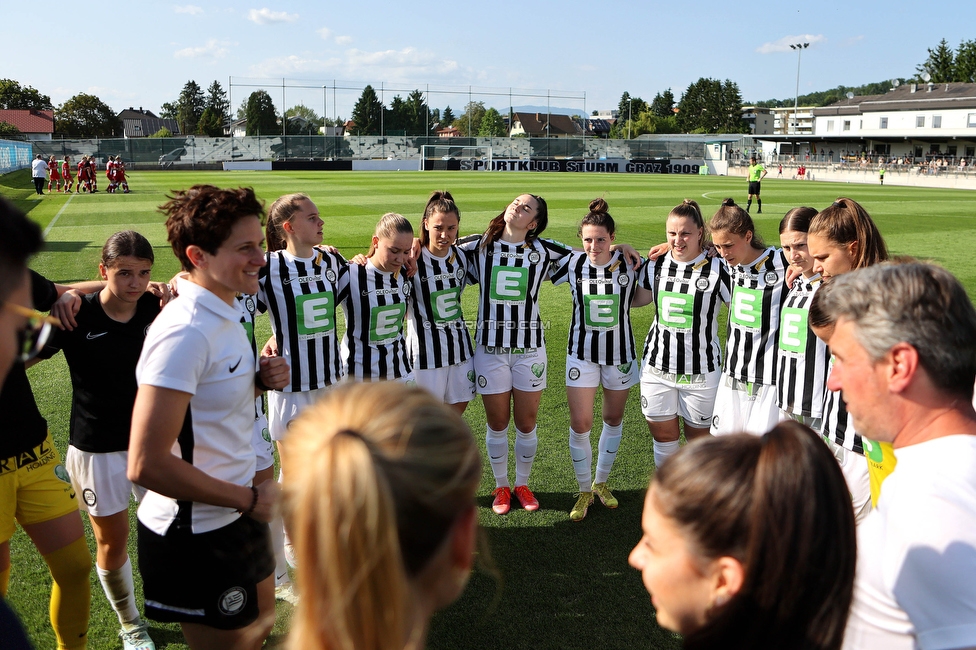 Sturm Damen - Altenmarkt
OEFB Frauen Bundesliga, 17. Runde, SK Sturm Graz Damen - SKV Altenmarkt, Trainingszentrum Messendorf, 27.05.2023. 

Foto zeigt die Mannschaft der Sturm Damen
