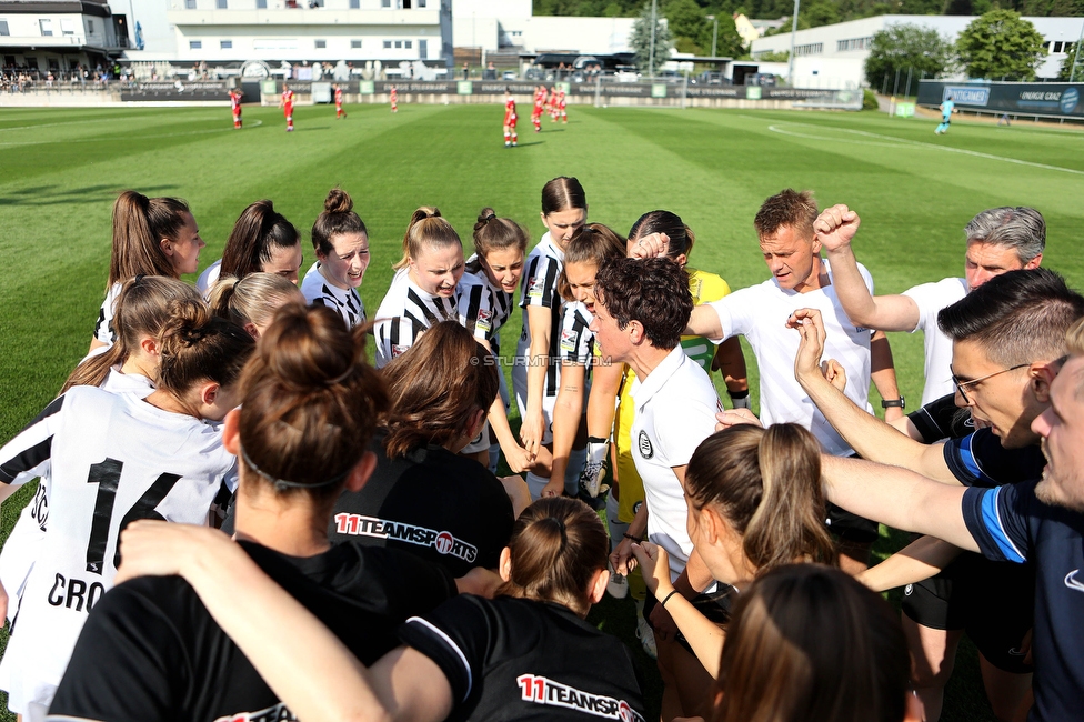 Sturm Damen - Altenmarkt
OEFB Frauen Bundesliga, 17. Runde, SK Sturm Graz Damen - SKV Altenmarkt, Trainingszentrum Messendorf, 27.05.2023. 

Foto zeigt die Mannschaft der Sturm Damen
