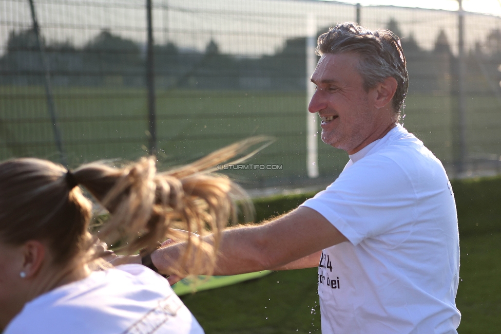 Sturm Damen - Altenmarkt
OEFB Frauen Bundesliga, 17. Runde, SK Sturm Graz Damen - SKV Altenmarkt, Trainingszentrum Messendorf, 27.05.2023. 

Foto zeigt Christian Lang (Cheftrainer Sturm Damen)
