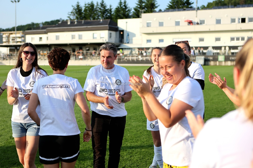 Sturm Damen - Altenmarkt
OEFB Frauen Bundesliga, 17. Runde, SK Sturm Graz Damen - SKV Altenmarkt, Trainingszentrum Messendorf, 27.05.2023. 

Foto zeigt Christian Lang (Cheftrainer Sturm Damen)
