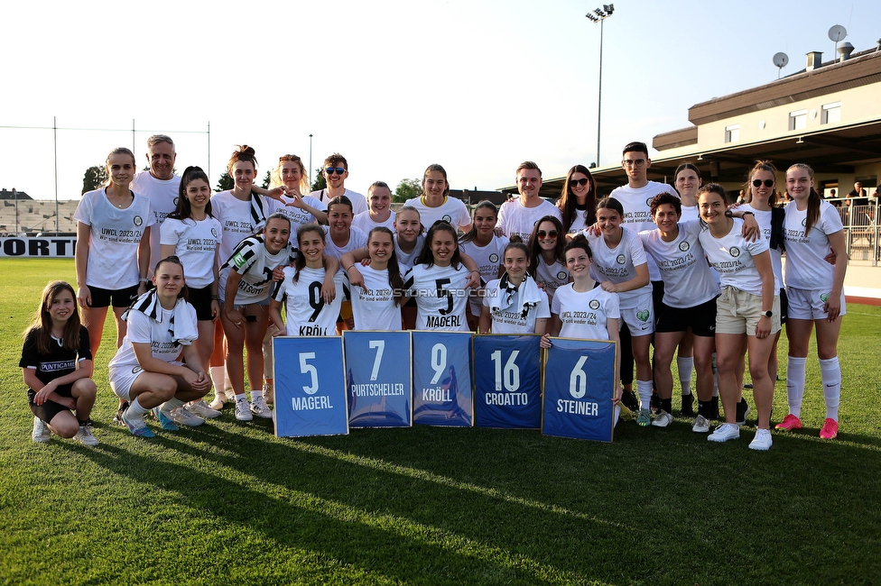 Sturm Damen - Altenmarkt
OEFB Frauen Bundesliga, 17. Runde, SK Sturm Graz Damen - SKV Altenmarkt, Trainingszentrum Messendorf, 27.05.2023. 

Foto zeigt die Mannschaft der Sturm Damen
