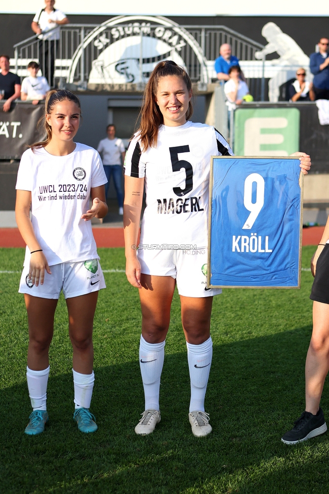 Sturm Damen - Altenmarkt
OEFB Frauen Bundesliga, 17. Runde, SK Sturm Graz Damen - SKV Altenmarkt, Trainingszentrum Messendorf, 27.05.2023. 

Foto zeigt Valentina Kroell (Sturm Damen)
