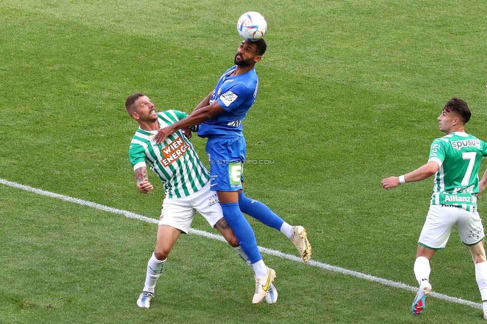 Rapid Wien - Sturm Graz
Oesterreichische Fussball Bundesliga, 31. Runde, SK Rapid Wien - SK Sturm Graz, Weststadion Wien, 28.05.2023. 

Foto zeigt Gregory Wuethrich (Sturm)
