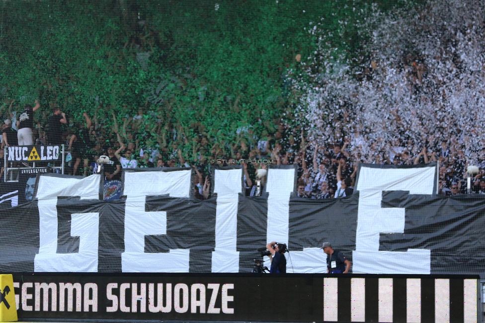 Sturm Graz - LASK
Oesterreichische Fussball Bundesliga, 32. Runde, SK Sturm Graz - LASK, Stadion Liebenau Graz, 03.06.2023. 

Foto zeigt Fans von Sturm
Schlüsselwörter: torjubel