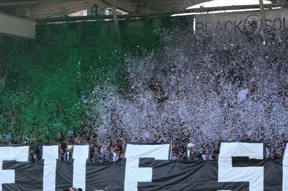 Sturm Graz - LASK
Oesterreichische Fussball Bundesliga, 32. Runde, SK Sturm Graz - LASK, Stadion Liebenau Graz, 03.06.2023. 

Foto zeigt Fans von Sturm
Schlüsselwörter: torjubel