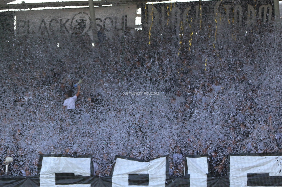 Sturm Graz - LASK
Oesterreichische Fussball Bundesliga, 32. Runde, SK Sturm Graz - LASK, Stadion Liebenau Graz, 03.06.2023. 

Foto zeigt Fans von Sturm
Schlüsselwörter: torjubel