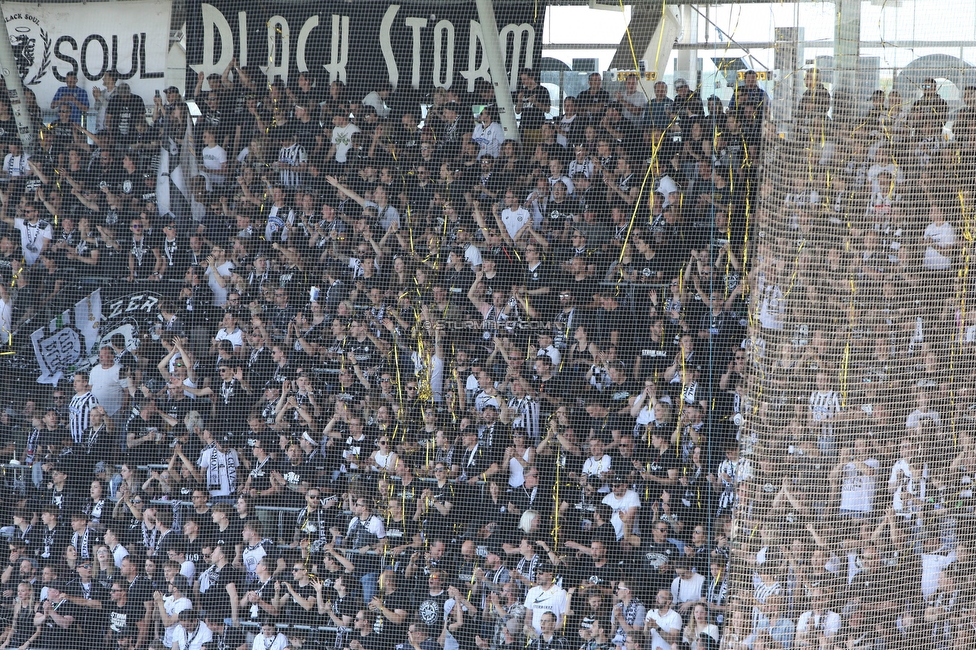 Sturm Graz - LASK
Oesterreichische Fussball Bundesliga, 32. Runde, SK Sturm Graz - LASK, Stadion Liebenau Graz, 03.06.2023. 

Foto zeigt Fans von Sturm
