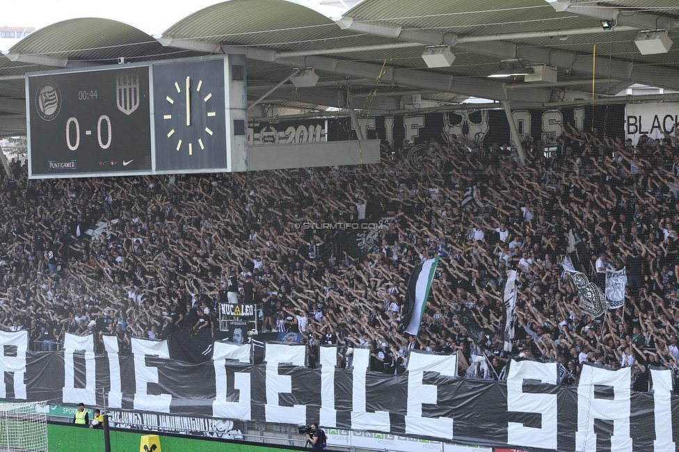 Sturm Graz - LASK
Oesterreichische Fussball Bundesliga, 32. Runde, SK Sturm Graz - LASK, Stadion Liebenau Graz, 03.06.2023. 

Foto zeigt Fans von Sturm
