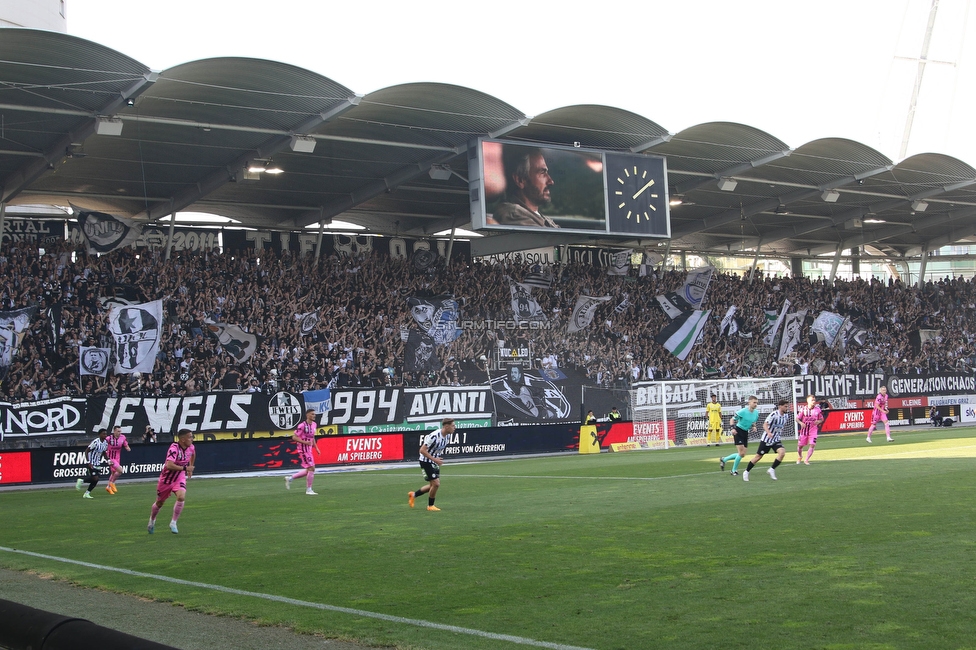 Sturm Graz - LASK
Oesterreichische Fussball Bundesliga, 32. Runde, SK Sturm Graz - LASK, Stadion Liebenau Graz, 03.06.2023. 

Foto zeigt Fans von Sturm
