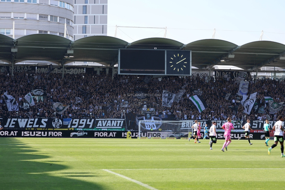 Sturm Graz - LASK
Oesterreichische Fussball Bundesliga, 32. Runde, SK Sturm Graz - LASK, Stadion Liebenau Graz, 03.06.2023. 

Foto zeigt Fans von Sturm
