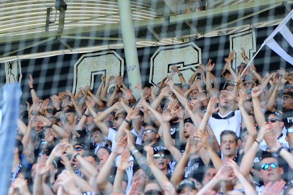 Sturm Graz - LASK
Oesterreichische Fussball Bundesliga, 32. Runde, SK Sturm Graz - LASK, Stadion Liebenau Graz, 03.06.2023. 

Foto zeigt Fans von Sturm
