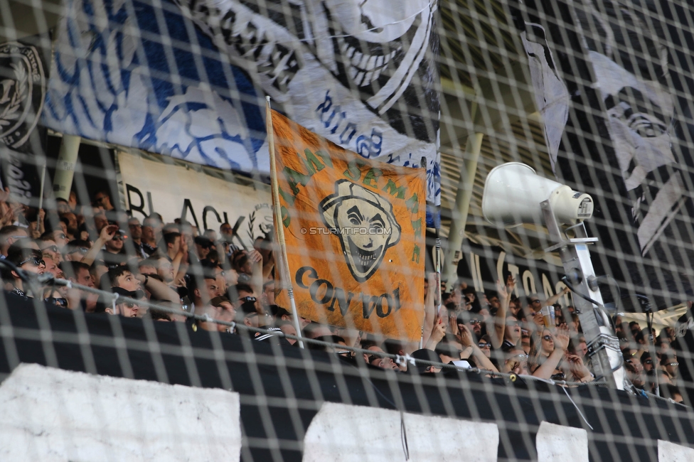 Sturm Graz - LASK
Oesterreichische Fussball Bundesliga, 32. Runde, SK Sturm Graz - LASK, Stadion Liebenau Graz, 03.06.2023. 

Foto zeigt Fans von Sturm
