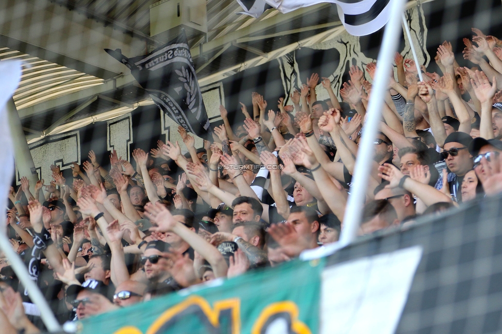 Sturm Graz - LASK
Oesterreichische Fussball Bundesliga, 32. Runde, SK Sturm Graz - LASK, Stadion Liebenau Graz, 03.06.2023. 

Foto zeigt Fans von Sturm
