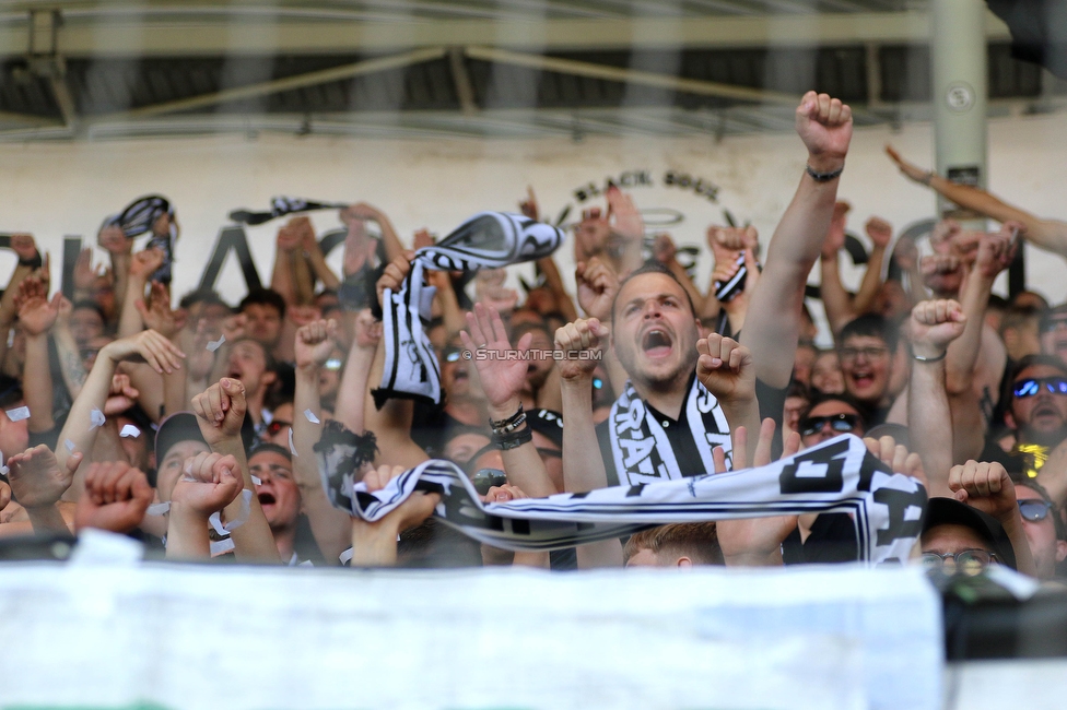 Sturm Graz - LASK
Oesterreichische Fussball Bundesliga, 32. Runde, SK Sturm Graz - LASK, Stadion Liebenau Graz, 03.06.2023. 

Foto zeigt Fans von Sturm
Schlüsselwörter: torjubel