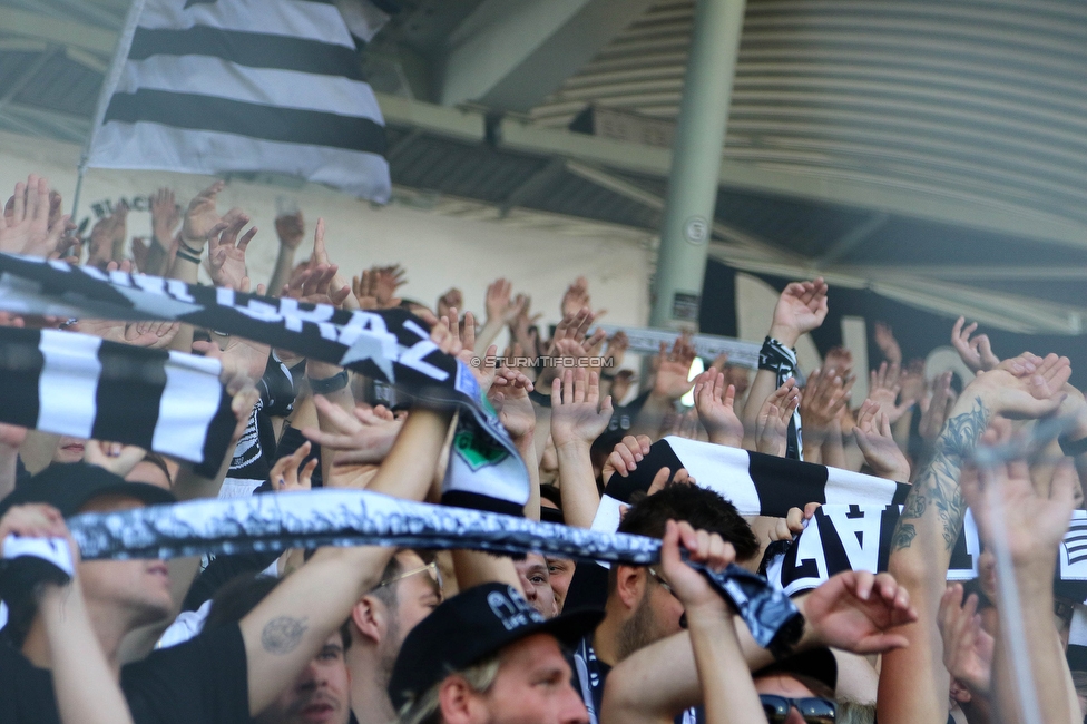 Sturm Graz - LASK
Oesterreichische Fussball Bundesliga, 32. Runde, SK Sturm Graz - LASK, Stadion Liebenau Graz, 03.06.2023. 

Foto zeigt Fans von Sturm
