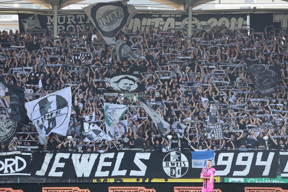 Sturm Graz - LASK
Oesterreichische Fussball Bundesliga, 32. Runde, SK Sturm Graz - LASK, Stadion Liebenau Graz, 03.06.2023. 

Foto zeigt Fans von Sturm
Schlüsselwörter: jewels schals