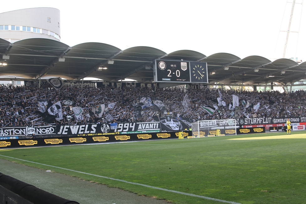 Sturm Graz - LASK
Oesterreichische Fussball Bundesliga, 32. Runde, SK Sturm Graz - LASK, Stadion Liebenau Graz, 03.06.2023. 

Foto zeigt Fans von Sturm
