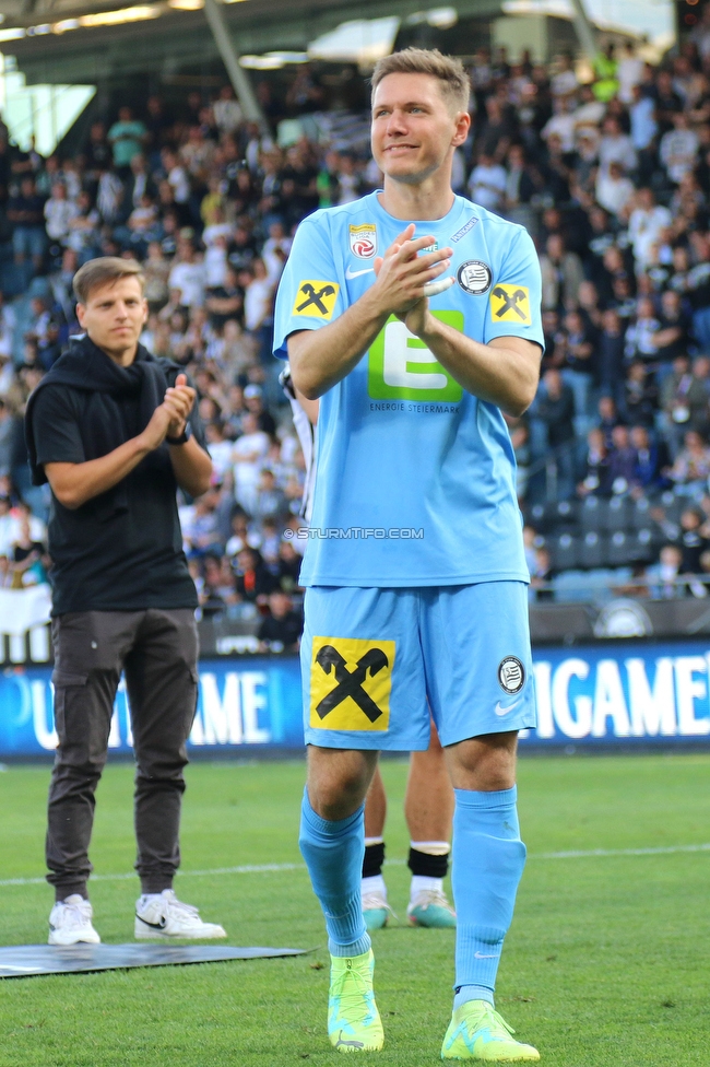 Sturm Graz - LASK
Oesterreichische Fussball Bundesliga, 32. Runde, SK Sturm Graz - LASK, Stadion Liebenau Graz, 03.06.2023. 

Foto zeigt Joerg Siebenhandl (Sturm)
