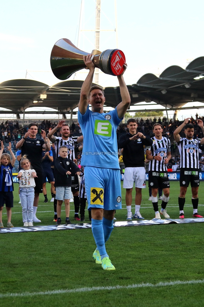 Sturm Graz - LASK
Oesterreichische Fussball Bundesliga, 32. Runde, SK Sturm Graz - LASK, Stadion Liebenau Graz, 03.06.2023. 

Foto zeigt Joerg Siebenhandl (Sturm)
