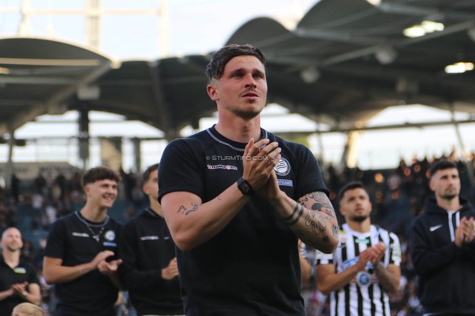 Sturm Graz - LASK
Oesterreichische Fussball Bundesliga, 32. Runde, SK Sturm Graz - LASK, Stadion Liebenau Graz, 03.06.2023. 

Foto zeigt Tobias Schuetzenauer (Sturm)
