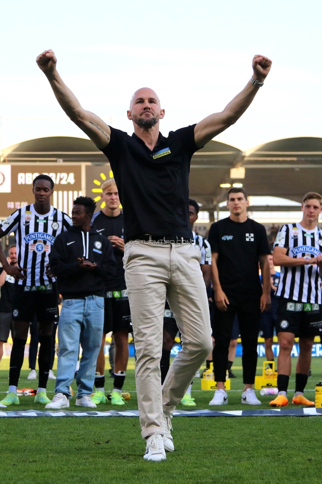 Sturm Graz - LASK
Oesterreichische Fussball Bundesliga, 32. Runde, SK Sturm Graz - LASK, Stadion Liebenau Graz, 03.06.2023. 

Foto zeigt Christian Ilzer (Cheftrainer Sturm)
