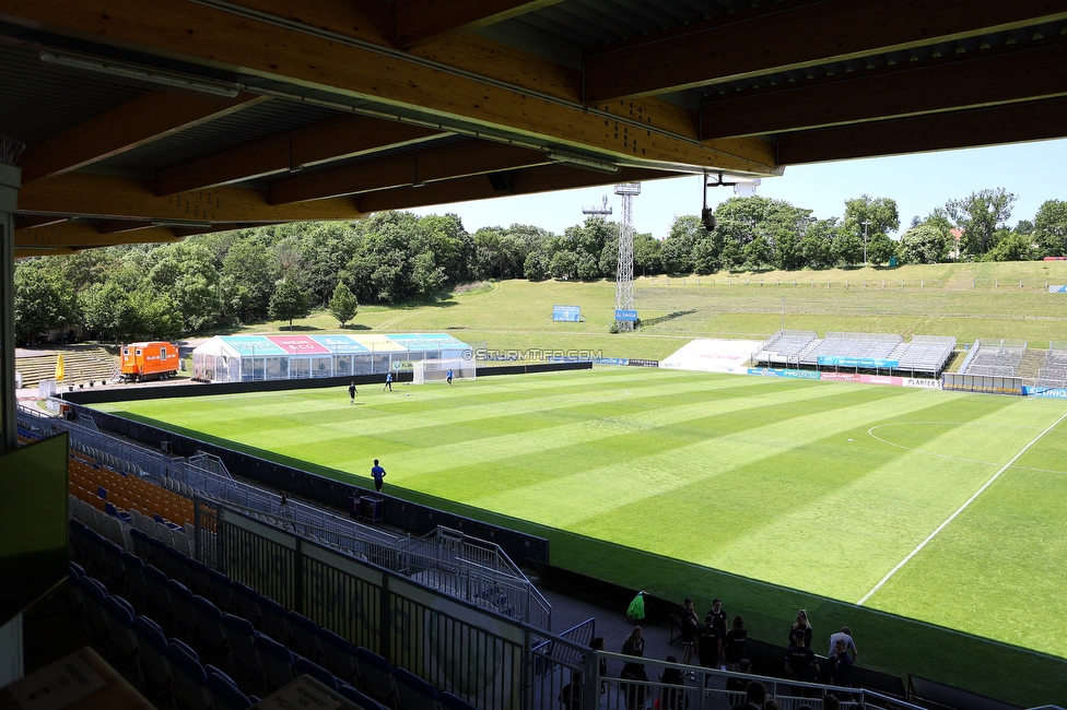 First Vienna - Sturm Damen
OEFB Frauen Bundesliga, 18. Runde, First Vienna FC 1894 - SK Sturm Graz Damen, Naturarena Hohe Warte Wien, 03.06.2023. 

Foto zeigt die Naturarena Hohe Warte
