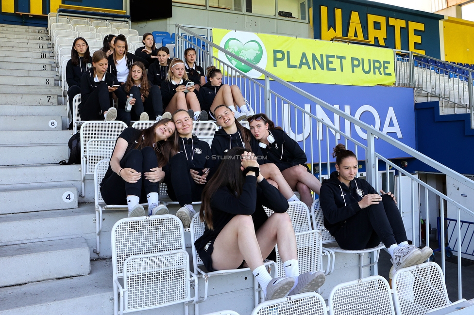 First Vienna - Sturm Damen
OEFB Frauen Bundesliga, 18. Runde, First Vienna FC 1894 - SK Sturm Graz Damen, Naturarena Hohe Warte Wien, 03.06.2023. 

Foto zeigt die Mannschaft der Sturm Damen
