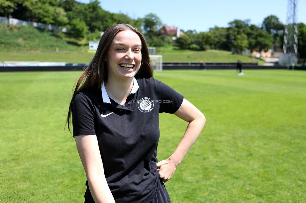 First Vienna - Sturm Damen
OEFB Frauen Bundesliga, 18. Runde, First Vienna FC 1894 - SK Sturm Graz Damen, Naturarena Hohe Warte Wien, 03.06.2023. 

Foto zeigt Merle Kirschstein (Sturm Damen)
