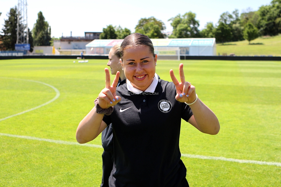 First Vienna - Sturm Damen
OEFB Frauen Bundesliga, 18. Runde, First Vienna FC 1894 - SK Sturm Graz Damen, Naturarena Hohe Warte Wien, 03.06.2023. 

Foto zeigt Mariella El Sherif (Sturm Damen)
