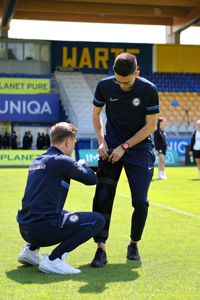 First Vienna - Sturm Damen
OEFB Frauen Bundesliga, 18. Runde, First Vienna FC 1894 - SK Sturm Graz Damen, Naturarena Hohe Warte Wien, 03.06.2023. 

Foto zeigt Michael Erlitz (Sportlicher Leiter Sturm Damen) und Tode Djakovic (Videoanalyst Sturm Damen)
